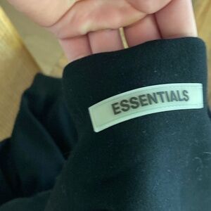Black essentials hoodie